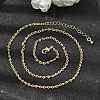 2.5MM Brass Twisted Infinity Link Chain Necklaces for Women NJEW-F366-07B-G-1