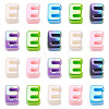 20Pcs UV Plating Opaque Acrylic European Beads OACR-TADJ0001-16E-2