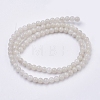 Natural Yellow Jade Beads Strands G-G598-4mm-YXS-03-2