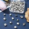 60Pcs 12 Style Tibetan Style Alloy European Beads TIBEB-FS0001-05-7