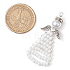 Beaded Angel Charms PALLOY-MZ00441-01-2