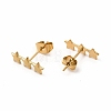 304 Stainless Steel Star Stud Earrings for Women EJEW-C004-03G-2