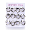 304 Stainless Steel Stud Earrings EJEW-L241-03P-3
