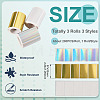 3 Rolls 3 Styles Vinyl Plastic Printable Holographic Stickers OFST-TA0001-10E-4