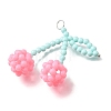 Plastic Beaded Big Pendants PL-CBAF21A-01-2