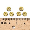 Brass Rhinestone Spacer Beads RB-A014-L6mm-05G-4