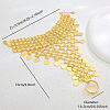 Iron Layered Coin & Flower Link Ring Bracelets for Women WS2112-4