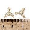 Brass Micro Pave Clear Cubic Zirconia Pendants KK-L208-62G-3