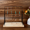 5-Tier Black Iron Earring Card Display Stands EDIS-WH0041-03-5