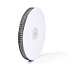 Single Face Plaid Polyester Satin Ribbon SRIB-T009-10B-2