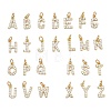 SHEGRACE Brass Micro Pave Clear Cubic Zirconia Pendants XGRQ29361-394G-1
