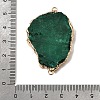 Dyed Natural Druzy Agate Slice Nuggets Links Connector Charms G-P614-04G-02-3
