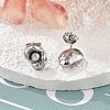 304 Stainless Steel Stud Earrings EJEW-S246-06P-3