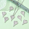 SHEGRACE Valentine's Day Brass Clear Cubic Zirconia Pendants XGRQ3K656-561P-5