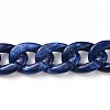 Acrylic Curb Chains X-AJEW-JB00505-03-3