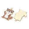 Alloy Enamel Pendants AL-CBA5FAE-02G-B-3