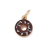 Spray Painted Brass Charms KK-CBAEB58-03B-1