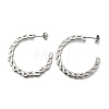 304 Stainless Steel Stud Earrings EJEW-F361-21P-2