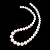 Electroplated Glass Pearl Graduated Beads Strands BSHE-C011-03A-1
