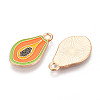 Fruit Alloy Enamel Pendants X-ENAM-T022-32C-2