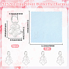 5Pcs 925 Sterling Silver Charms STER-BBC0009-44B-2