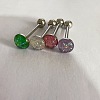 Titanium Steel Enamel Tongue Rings WG76637-05-2