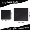 4Pcs 4 Styles Acrylic Reflection Display Board AJEW-GO0001-96-2