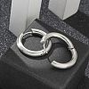 Frosted 304 Stainless Steel Huggie Hoop Earrings for Women EJEW-C096-32G-P-5