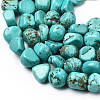 Dyed & Heated Natural Howlite Beads Strands G-B161-B06-4