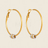 304 Stainless Steel Big Hoop Earrings for Women MA0702-1-2