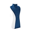 Bust Shaped PU Leather Jewelry Display Stands for Necklaces AJEW-A068-03C-2