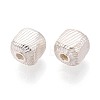 925 Sterling Silver Corrugated Beads STER-N016-126S-3
