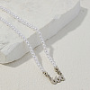 Alloy Number 666 Pendant Resin Imitation Pearl White Round Beaded Necklaces for Women FS-WGE7FDC-15-1