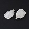 Natural Quartz Crystal Pendants G-C140-06G-2