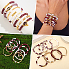 8Pcs 1Bag Rugby Polymer Clay Heishi & CCB Plastic Beaded Stretch Bracelets Set BJEW-PA0001-12C-6