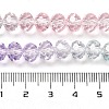 Transparent Painted Glass Beads Strands DGLA-A034-T8mm-A23-3