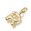 Brass Pendants KK-E806-01G-R-2
