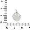 Brass Micro Pave Clear Cubic Zirconia Pendants KK-G522-07P-3