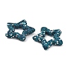 Star Shape Polymer Clay Rhinestone Beads CLAY-NH0001-06J-2
