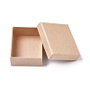 Rectangle Mini Kraft Paper Mache Boxes with Lids CON-WH0072-85-2