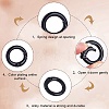 30Pcs Zinc Alloy Spring Gate Rings FIND-SP0001-40-6