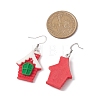 Christmas Resin Dangle Earrings EJEW-JE06088-3