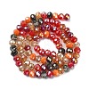 Electroplate Glass Beads Strands EGLA-YW0002-D06-1
