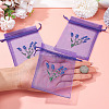 20Pcs Polyester Mesh Sachet Packing Drawstring Bgas ABAG-TA0002-20D-5