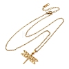 304 Stainless Steel Pendant Cable Chain Necklaces for Men Women NJEW-K308-03B-G-4