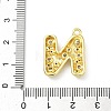 Brass Micro Pave Clear Cubic Zirconia Pendants KK-I476-02G-N-3
