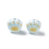 Handmade Printed Porcelain Beads PORC-F006-01C-2