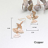 Filigree Butterfly 304 Stainless Steel Dangle Earrings WG3B680-01-3