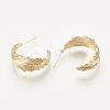 Brass Stud Earrings KK-T027-83G-2