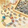 100Pcs 10 Style Alloy European Beads FIND-CJ0001-14-6